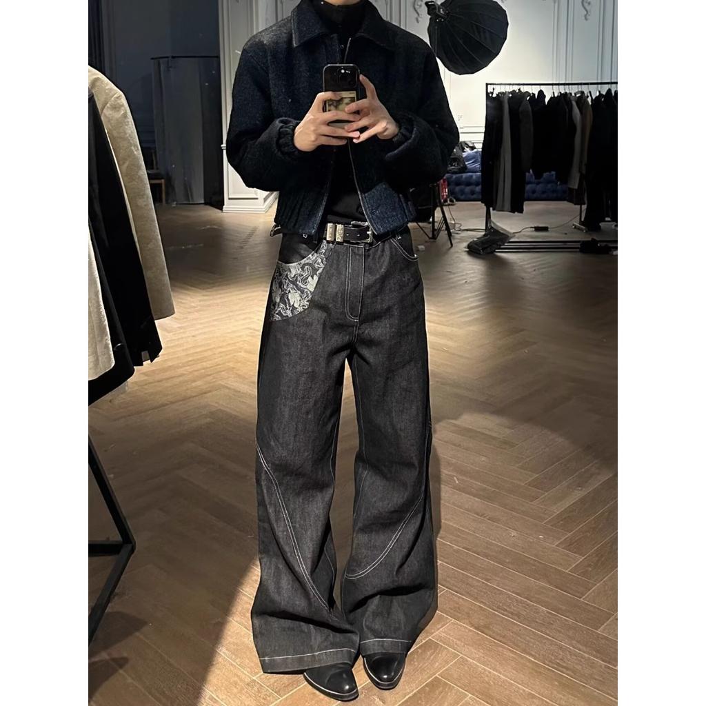 AW Silhouette Trend Street Deconstruction Loose Casual Pants