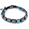 Magnetic Hematite Shamballa Bracelet Turquoise Cuboids