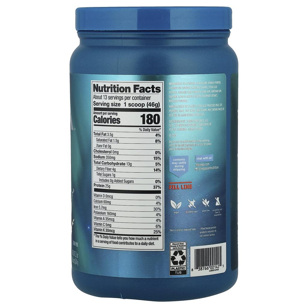 Premium Protein + Supergreens™, Cremige Vanille, 624G (1 Pfund 6 Unzen)