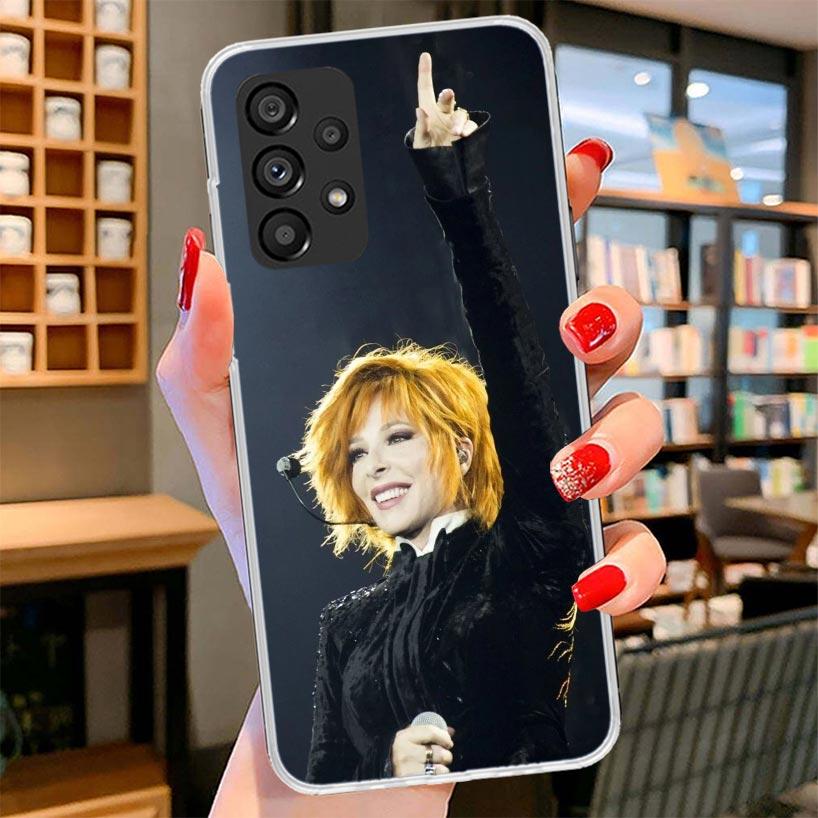 Mylene Farmer Phone Case For Samsung Galaxy A12 A22 A32 A52 A72 A02S Phone Case Note 20 Ultra 10 S10 Plus A51 A71 A50S A20S A10S