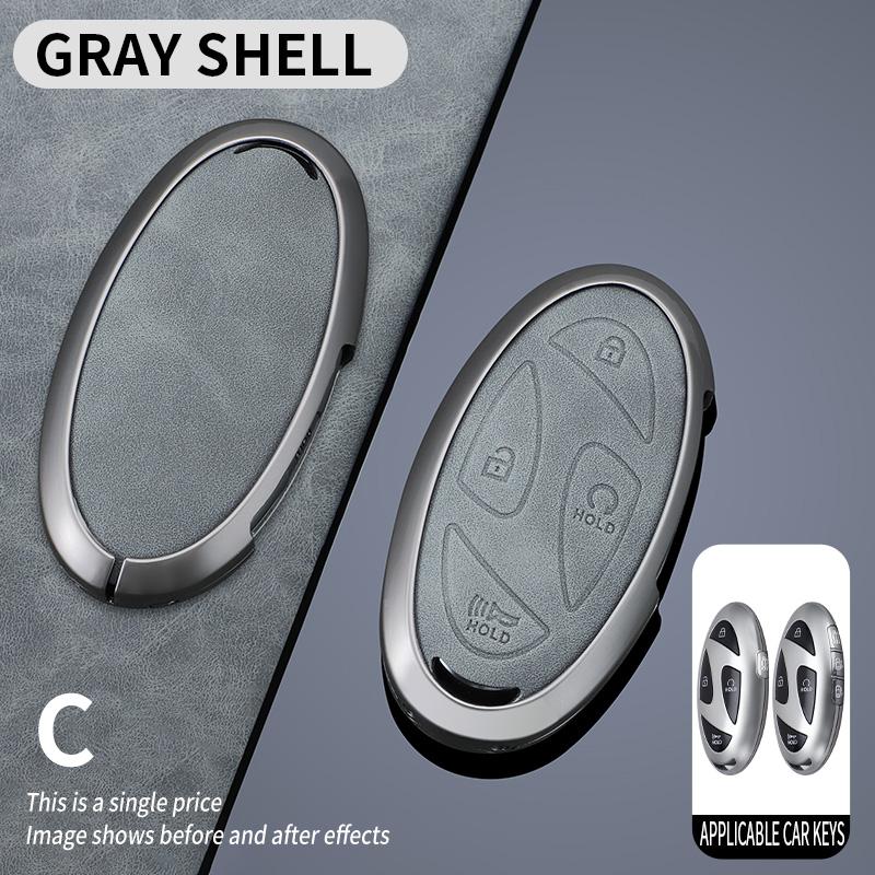 

5 7 Buttons Zinc Alloy Car Remote Key Case Cover Protect Shell Fob For Hyundai Kona Ev Grandeur Gn7 Ioniq 6 Series