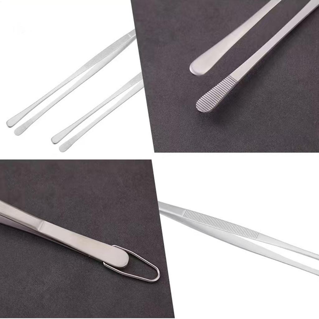 Long Cooking Tongs  Stainless Steel Kitchen Tongs Non-Slip Heat Resistant BBQ Grill Tongs for Steak Seafood Buffet Salad Cooking