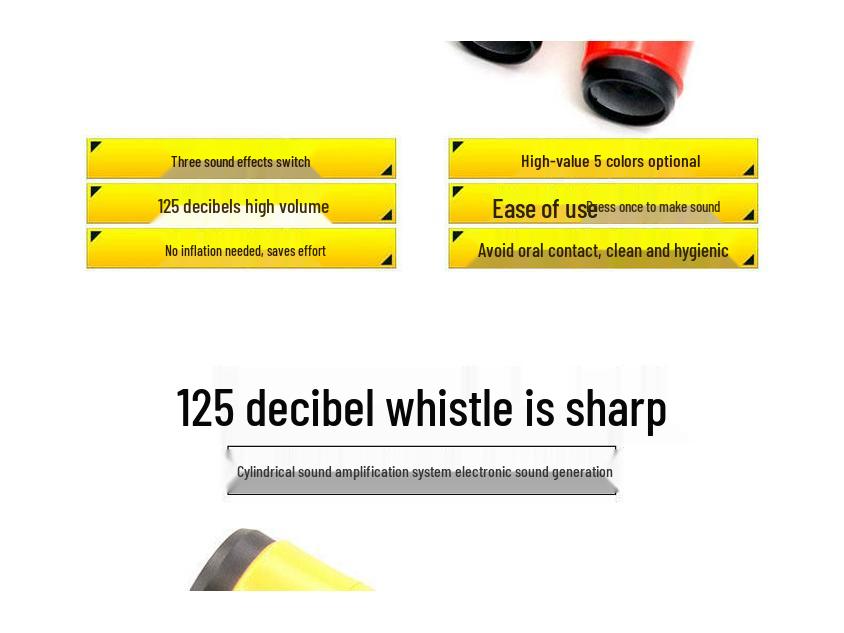 High Decibel Portable Electronic Whistle for Outdoor Survival, Sports, and Refereeing