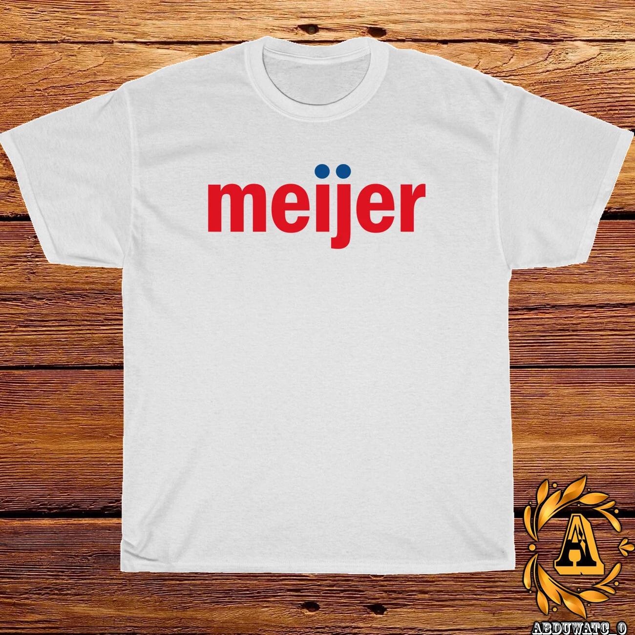Meijer Groceries Logo Shirt Black/Sport Grey/White/Navy/Red T-Shirt S-5XL XXL