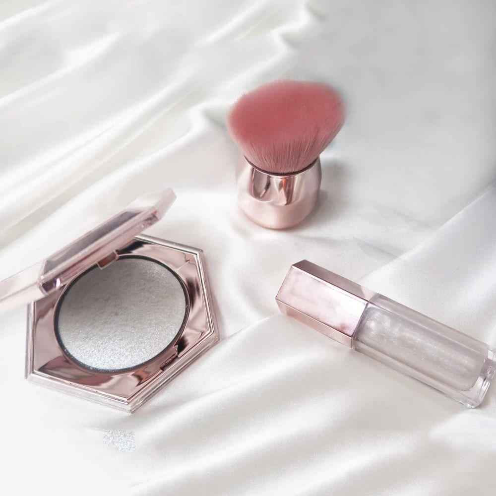 Make-up Highlighter Lipgloss Set Allover Diamond Veil Gloss Bomb Universal Lip Luminizer, Diamant Set, 1 Stück