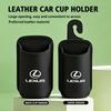 Car Seatback Water Cup Box Leather Mug Drinks Storage Bag Accessories For Lexus RX350 IS250 IS200 GS300 LX570 RC350 UX250h ES350