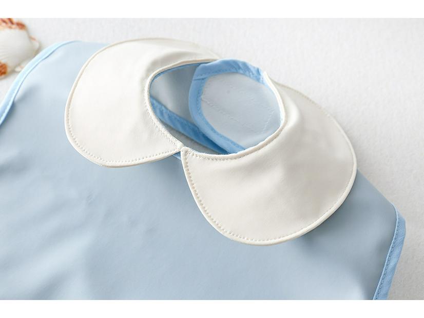 Korean Reversible Waterproof Infant Bib - Wash-Free, Anti-Stain, Baby Sleeveless Apron