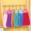 Hanging Towel for Hand Drying Cleaning Towel with Hanging Ring Absorbent Towel for Bathroom Kitchen Wiping