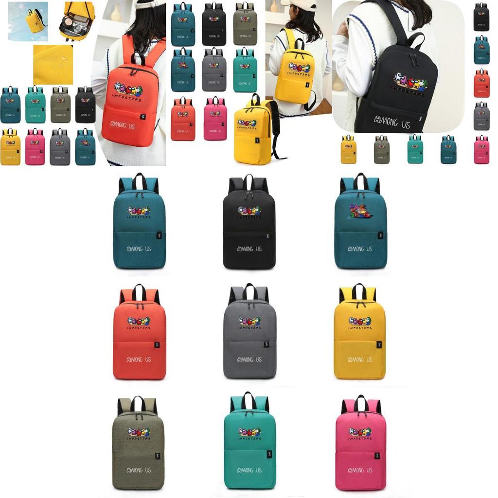 Us Among Visor Backpack Kids Rucksack Crewmate Back To School Bag Sus Impostor