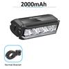 NEWBOLER Fietslamp Voor 2000 Lumen Fietslamp 5000mAh Zaklamp USB Opladen MTB Race Grusfiets Fietslamp Accessoires