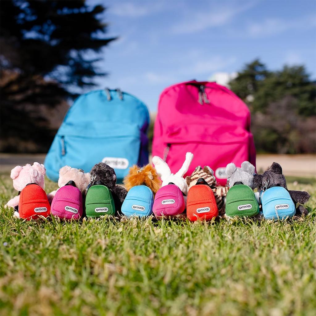 [Niki] OUTDOOR PRODUCTS Keychain Lion 10cm Backpack Blue Kids W6×D6×H10cm