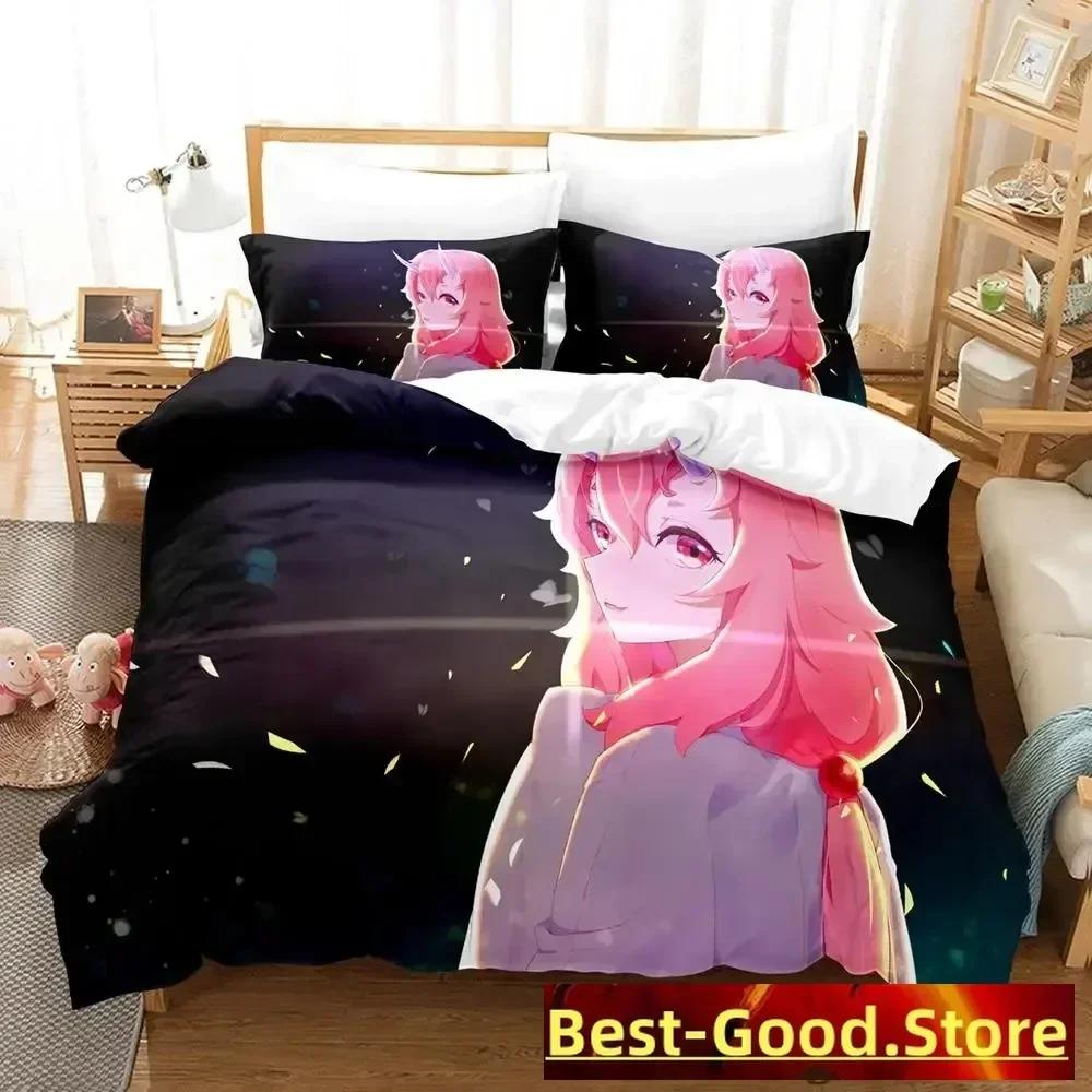 Tid Jag Blev Återfödd Som En Slem Bäddset Enkelsäng Tvåbäddsrum Full Queen King Size Sängkläder Vuxen Barn Sovrum Påslakan Set
