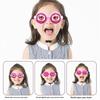 Óculos Divertidos Malucos com Olhos Piscantes e Globos Oculares Mexíveis Plástico Seguro Durável para Acessórios de Fantasia de Parada