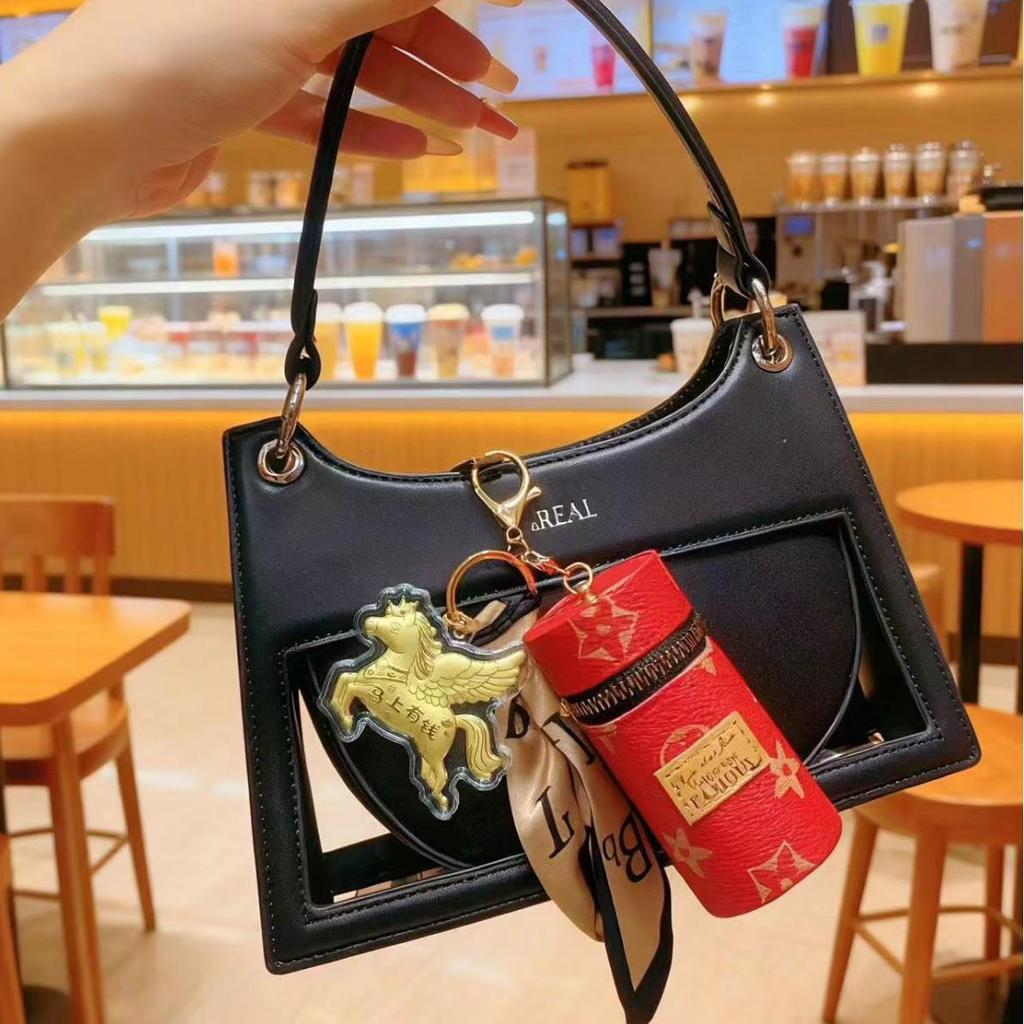 999 Pure Gold Money Keychain & Mobile Chain with Crab Bag Pendant for Girlfriend