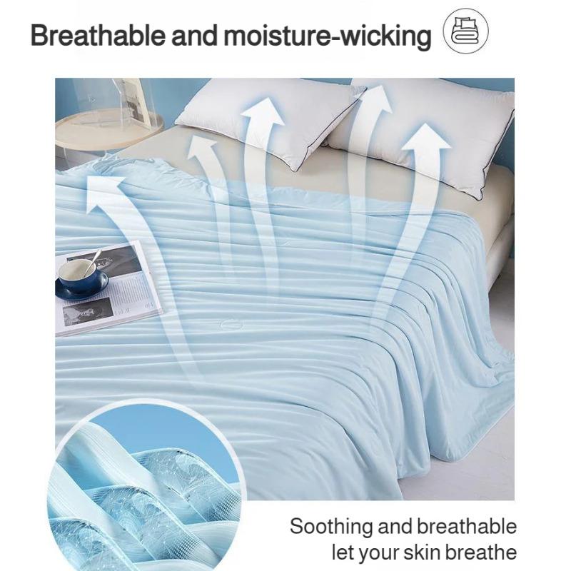 Sommerliche kühle, bequeme, einzelne, dünne Steppdecke, maschinenwaschbar, Klimadecke, Studentenzimmer-Steppdecke, Bettwäsche, lässige Decke