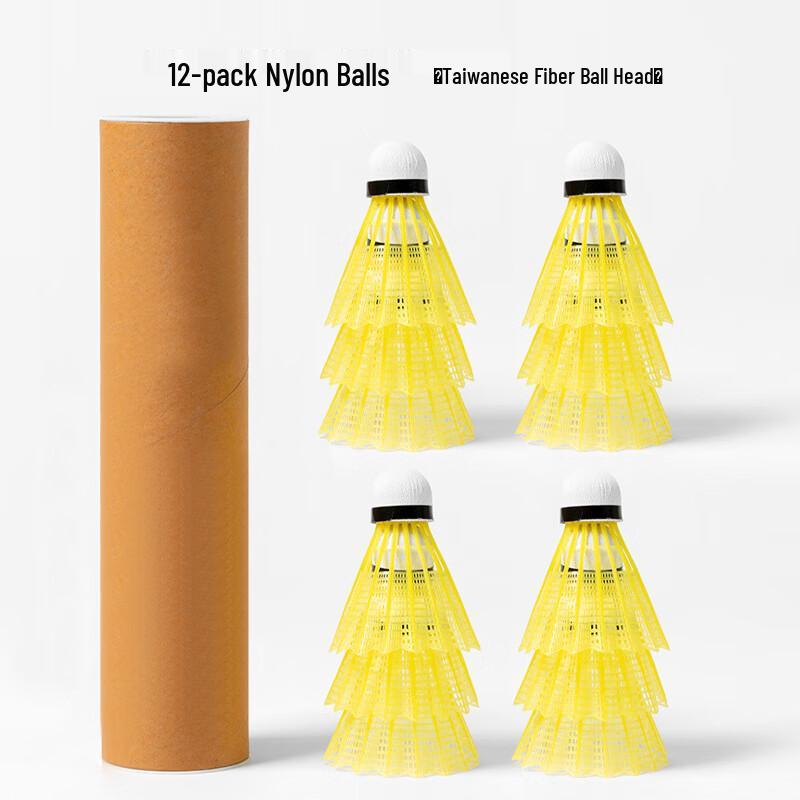 Welke Durable Nylon Badminton Shuttlecocks (12-Pack)