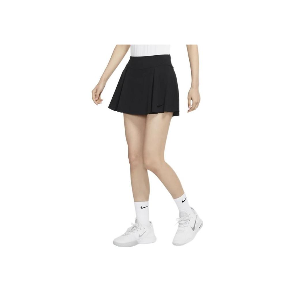 Nike Club Skirt Tennis Sports Solid Color Breathable A-Line Comfortable Casual Skirt Women Skirts Black DD0342-010