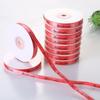10mm Breite Satinband Blumenstrauß Dekoration Farbiges Muster DIY Geschenk Dekoration Dekoratives Handgemachtes Kuchenverpackung Band