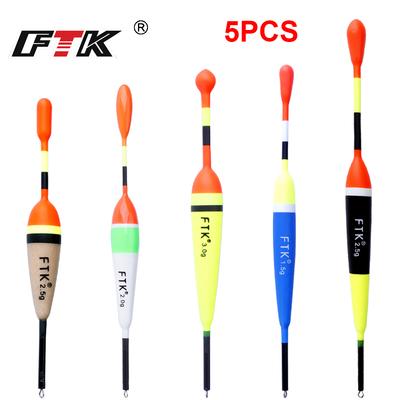 FTK 5pcs/lot Promotional Fishing Floating Set Mix Size Colour Float Bobber for Fishing Accessories