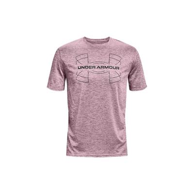 Logo Print Solid Color Training T-Shirt Men Tops Mallow-Pink 1366145-698