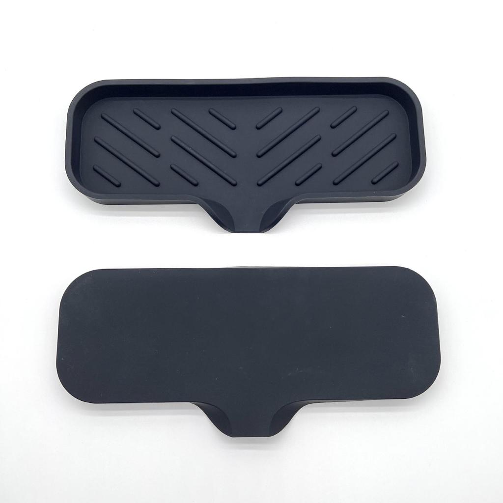 Non-Slip Silicone Soap Dish and Draining Mat for Kitchen & Bathroom