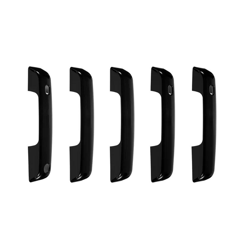 5Pcs Door Handle Covers for Ford Bronco 2021-2023 Side Doors & Tailgate Handle ABS Plastic Protector Black with Smart Holes
