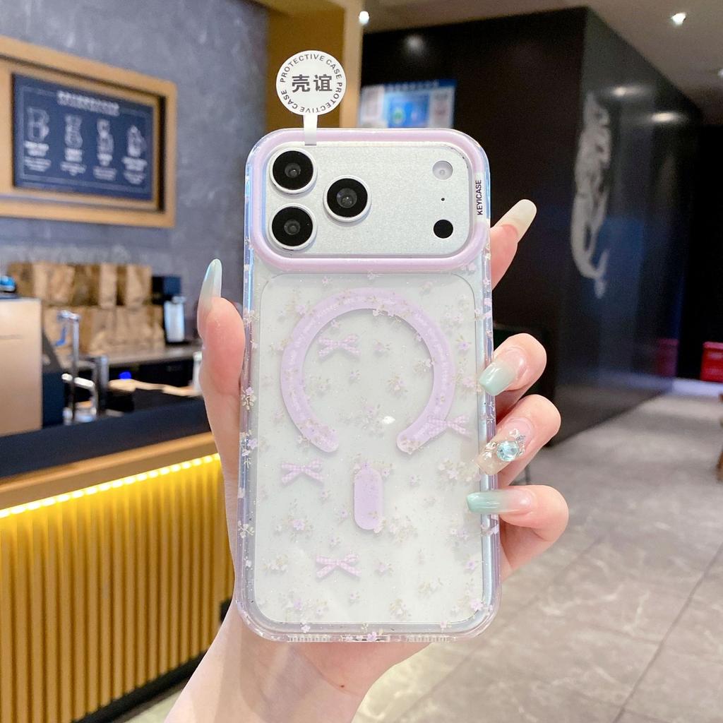 iPhone11Pro Colorful Glitter Magnetic Phone Case Cute Animal Apple 11 Puppy Protective Case