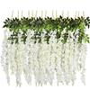12PCS Artificial Flowers Rattan Home Festival Wedding Celebration Party Outdoor Garden Wall Garland DIY Gift Box Decor Accessory