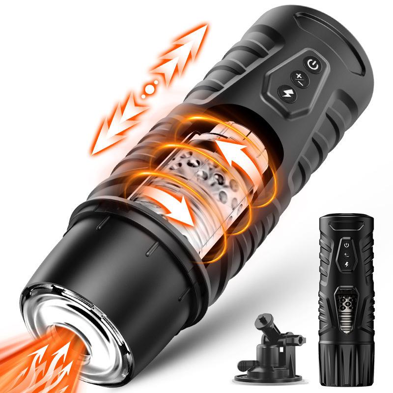 Automatic Telescopic Rotating Suction Cup Hands-free Male Masturbator APP Control Vacuum Sucking Blowjob Smart Sex Robot for Men