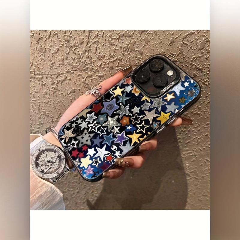Phone case with stars graphic phone case for iPhone 15 14 13 12 11 x XR Xs SE2 SE 8 7 plus pro Max pc Back Cove