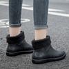 Kitchen work waterproof shoes rain shoes rain boots non-slip women's summer adult rubber shoes overshoes short tube thickened fashion