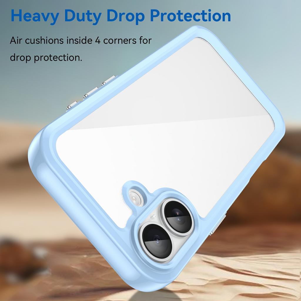 For iPhone 17 Case TPU + Acrylic Protective Clear Phone Cover