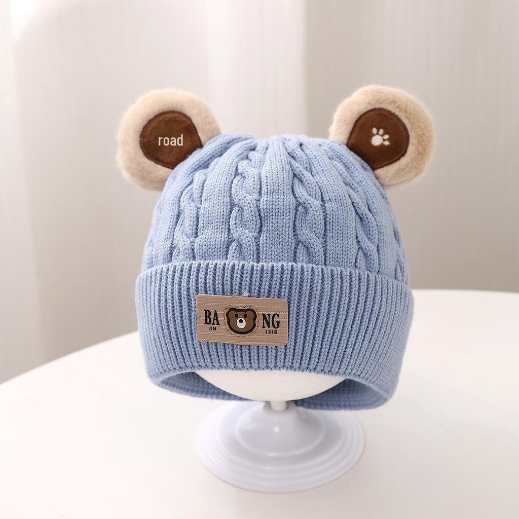 Super Adorable Knit Wool Baby Hat with Ear Protection for Autumn/Winter - Unisex for Infants & Toddlers.