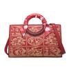 Chinese-style wedding bag 2024 new model for women, red traditional embroidered handbag, shoulder bag for middle-aged mothers, niche ethnic style