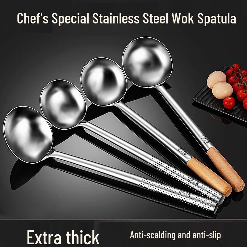 Caitang Extra Dicke Edelstahl Wok Spatel