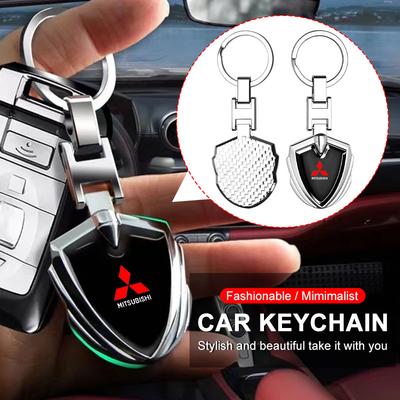 Accessoires de Voiture Porte-clés Métalliques 3D Emblèmes de Logo de Voiture Porte-clés Pour ASX Lancer Pajero Outlander L200 EVO Lancer EX