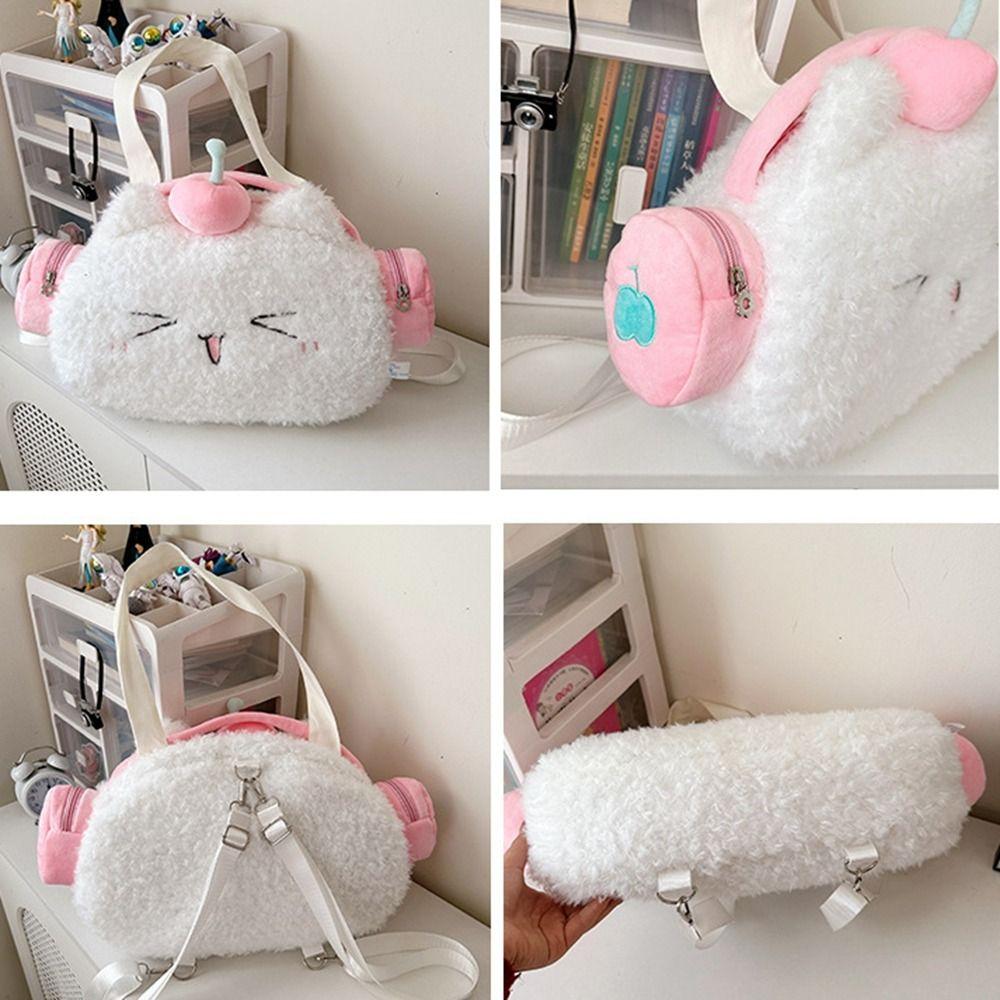 Storage Bag Plush Anime Shoulder Bag Stuffed Animals Plush Doll Crossbody Bag  Christmas Gifts