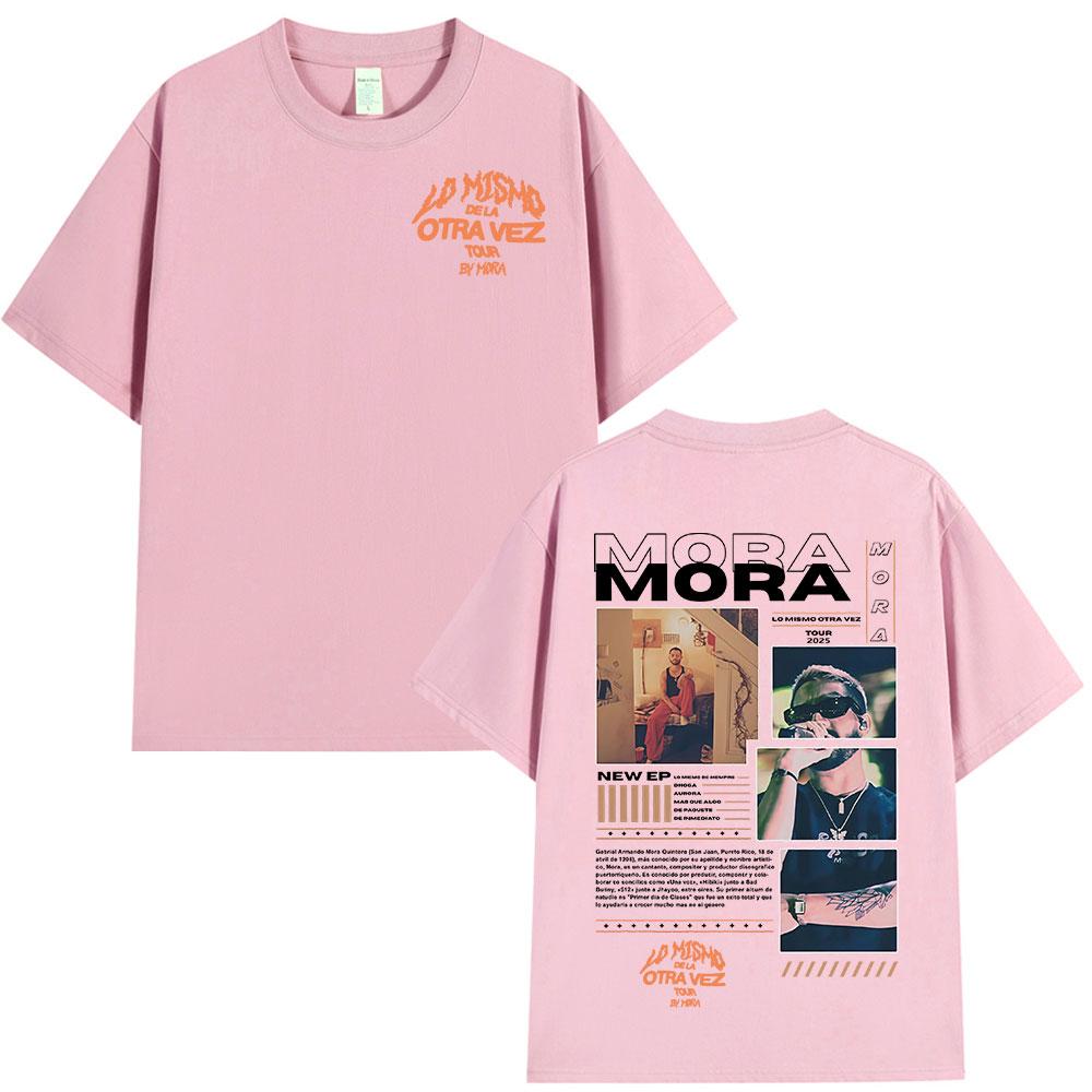 Mora Lo Mismo Dela Otra Vez Tour 2025 Album T Shirt Unisex Women Clothing Hip Hop Fashion Short Sleeve Oversized Tshirt Streetwear