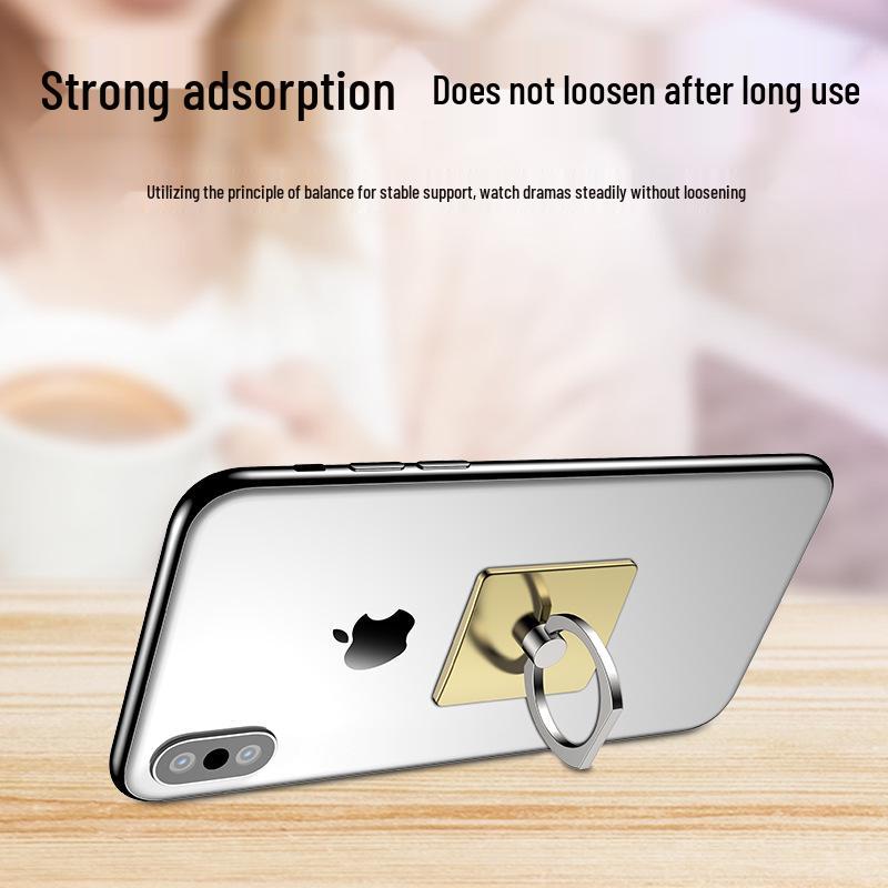 Universele Metalen Telefoon Ringhouder: Draagbare, Multifunctionele Zuignaphouder voor Handsfree Gebruik