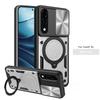 Armor Schutz Schiebeobjektiv Handyhülle Für OnePlus Nord 5 5G Hülle Auto Magnetische Halterung Ringständer für One Plus 1+ Nord5 5G Funda