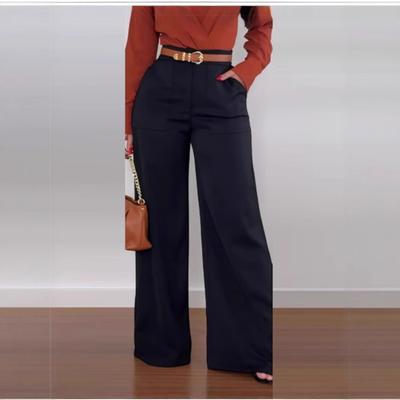 Elegant Women's Fashion High Waist Printed Wide Leg Casual Pants Loose and Comfortable Casual Pants