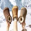 Schneestiefel Baumwollschuhe neue Winter Samt verdickt Lammwolle Plateau Baumwollschuhe Damen kleine kurze Stiefel