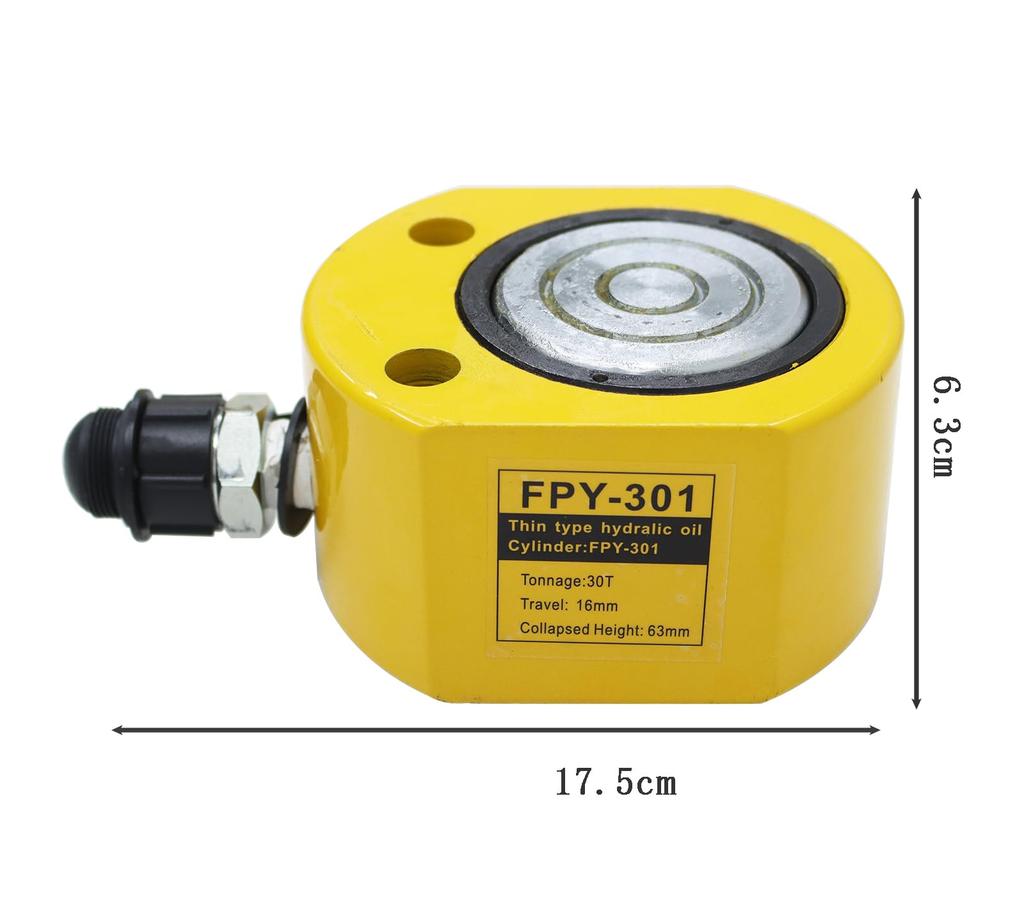 INTBUYING Hydraulic Jack Bottle Jack with Manual Pump 30 Ton Narrow Space
