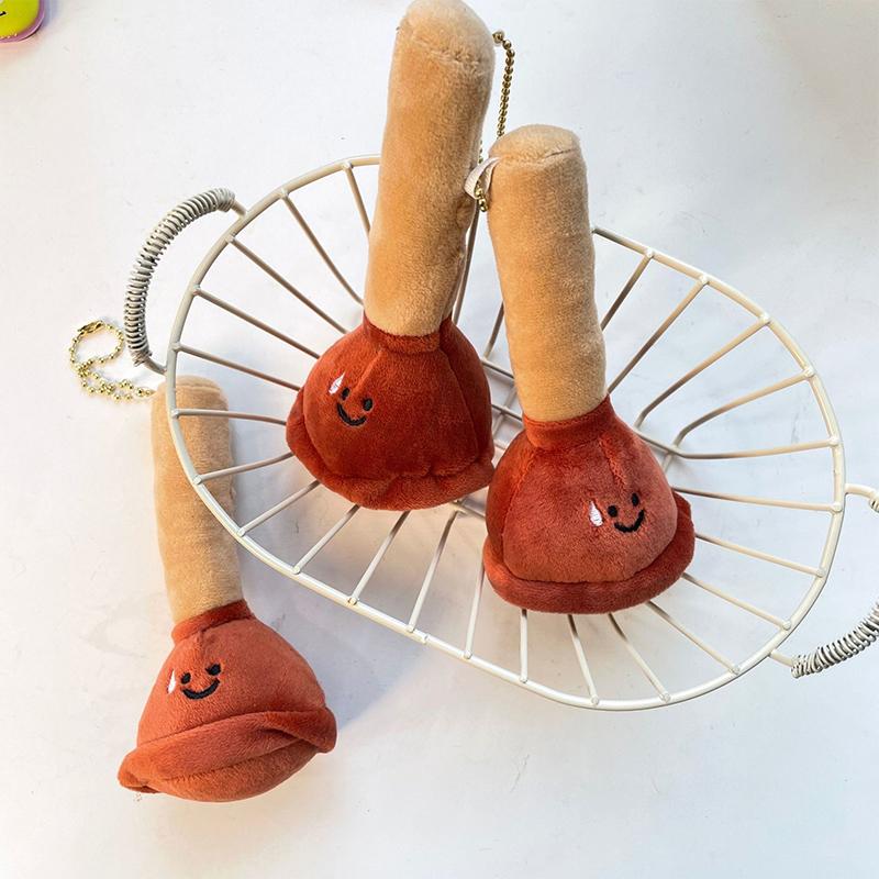 Záchodová zátka Plyšová panenka Klíčenka Kreslený Záchodový píst Náplň Vycpané panenky Klíčenka Přívěsek Batoh Přívěsky Taška Dekor Dárky