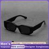 Ruiao  New Black Classic Retro Designer Branded Concave Irregular Thick Frame Men Women Fashion Sunglasses
