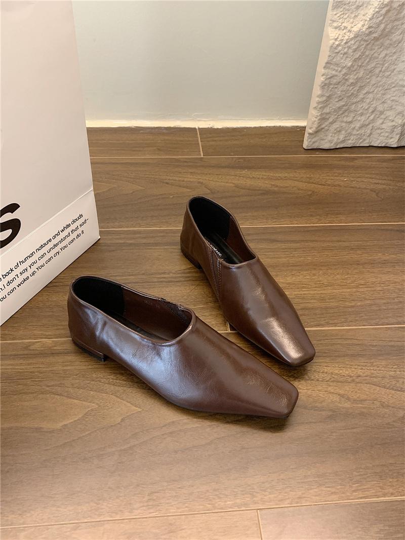 

Bailamos Women Casual Flats Spring Autumn Comfortable Soft Boat Shoes Loafers Ballerina Shallow Point Toe Ballet Flat Shoes Muje 35