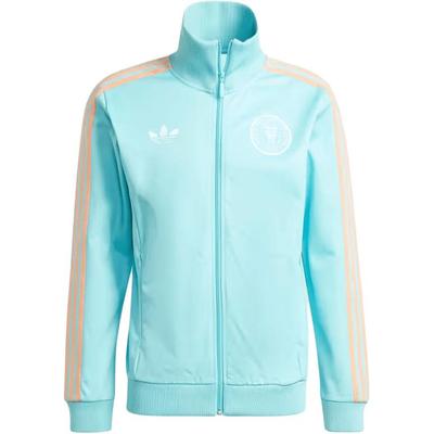 Originálne Ss24 Inter Miami Cf Pruhované Pohodlné Štýlové So Zipsom Po Celej Dĺžke Retro Športová Bunda So Stojatým Golierom Pánske Bundy Mätovo-Zelená JJ1829