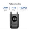 Portable Wireless Electric Car Air Pump with Lighting