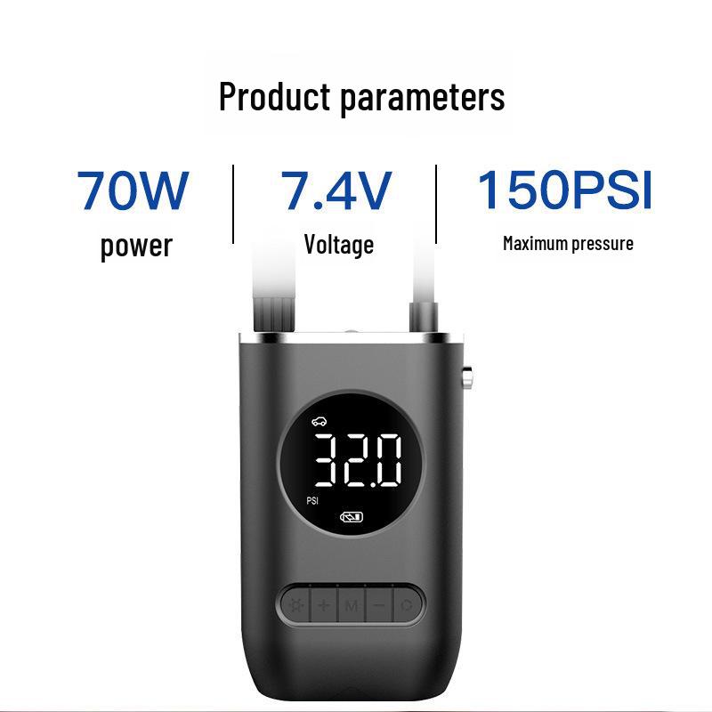 Portable Mini Wireless Car Tire Air Pump