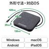 Elecom 250GB External SSD with Docking Station Function [HDMI/USB-C/USB-A/USB PD 100W Support] Compatible with Mac/iPad/Windows ESD-DSA0250GBK